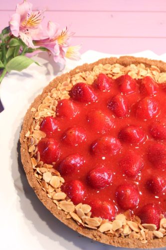 Tarte cremosa morangos destaque site